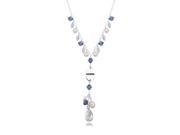 Connecticut Huskies Swarovski Crystal and Pearl Necklace