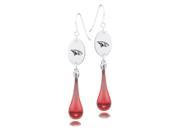 North Carolina Central Eagles Glass Drop Earrings