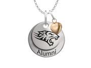 Towson Tigers Alumni Necklace with Heart Accent