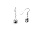 North Carolina A T Aggies Round Earrings