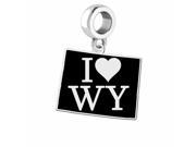 I Heart Wyoming Dangle Charm