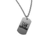 Weber State Wildcats Satin Finish Dog Tag Necklace