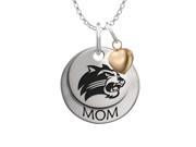 Western Carolina Catamounts MOM Necklace with Heart Accent Western Carolina Catamounts MOM Necklace with Heart Accent
