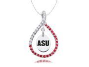 Arizona State Sun Devils Red CZ Figure 8 Necklace