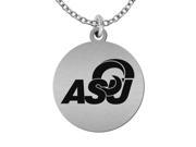 Angelo State Rams Round Stainless Steel Necklace