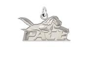 Pace University Setters Sterling Silver Natural Finish Charm
