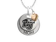 Liberty Flames MOM Necklace with Heart Accent
