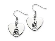 Youngstown State Penguins Heart Drop Earrings