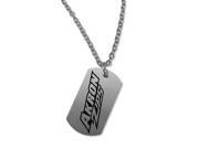 Akron Zips Satin Finish Dog Tag Necklace Akron Zips Satin Finish Dog Tag Necklace