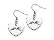 Indianapolis Greyhounds Heart Drop Earrings