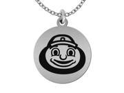 Ohio State Buckeyes Round Stainless Steel Necklace