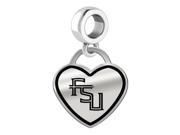 Florida State Seminoles Border Heart Dangle Charm