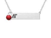Austin Peay Governors Bar Necklace with Crystal Ball Accent