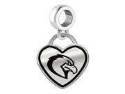 Marquette Golden Eagles Border Heart Dangle Charm