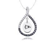 Southeast Missouri State Redhawks Black and White CZ Necklace