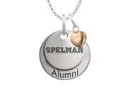 Spelman College Jaguars Alumni Necklace with Heart Accent