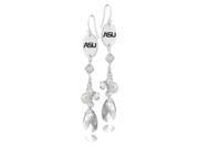 Alabama State Crystal and Pearl Earrings