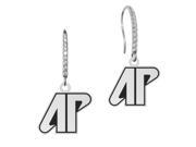 Austin Peay Governors Sterling and CZ Logo Drop Earrings