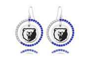 Morgan State Bears Color CZ Circle Earrings