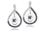 Memphis Tigers Black and White Figure 8 Earrings Memphis Tigers Black and White Figure 8 Earrings