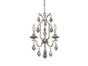 Savoy House Ballard 3 Light Mini Chandelier in Polished Nickel