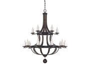 Savoy House Alsace 15 Light Chandelier in Reclaimed Wood
