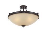 Savoy House Elba 4 Light Semi Flush in Oiled Copper