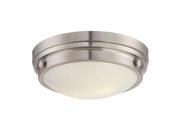 Savoy House Lucerne Flush Mount in Satin Nickel