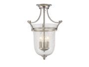 Savoy House Trudy 3 Light Semi Flush in Satin Nickel