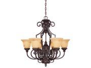 Savoy House 1P 50201 6 16 Knight Six Light Single Tier Chandelier from the Loire Antique Copper