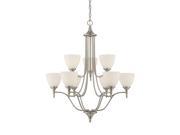 Savoy House Herndon 9 Light Chandelier in Satin Nickel