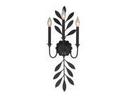Savoy House Trumpet 3 Light Sconce in Aged Iron