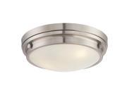 Savoy House Lucerne Flush Mount in Satin Nickel