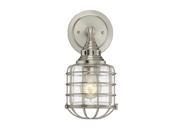 Savoy House Connell 1 Light Sconce in Satin Nickel
