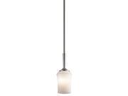 Kichler Aubrey 1 Light Mini Pendant in Brushed Nickel