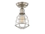 Savoy House Scout 1 Light Semi Flush in Satin Nickel