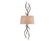 Savoy House 9 4803 2 132 Brambles Two Light Wall Sconce from the Heartland Whims Moonlit Bark