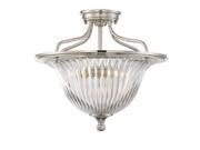 Savoy House Aberdeen Convertible Semi Flush in Polished Nickel