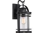 Quoizel Booker Medium Wall Lantern in Mystic Black