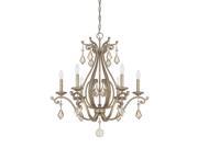 Savoy House Rothchild 6 Light Chandelier in Oxidized Silver