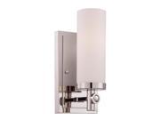 Savoy House Manhattan 1 Light Sconce in Polished Nickel 9 1027 1 109