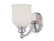 Savoy House Melrose 1 Light Sconce in Polished Chrome