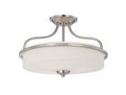 Savoy House Charlton Large Semi Flush Satin Nickel 6 6224 3 SN