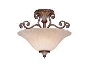 Savoy House St. Laurence Tortoise Shell Silver Semi Flush 6 3008 2 8