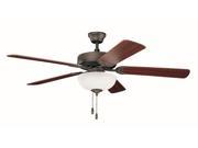 Kichler Lighting 403SNB Traditional 52 Inch Kichler Basics Select 3 light ceiling fan in Satin Natural Bronze