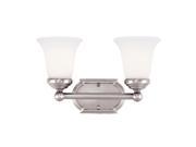 Savoy House 8P 60500 2 69 Two Light Bath Bar from the Main Street Collection Pewter