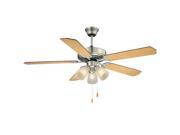 Savoy House First Value Ceiling Fan in Satin Nickel 52 EUP 5RV SN