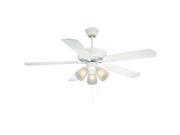 Savoy House First Value Ceiling Fan in White 52 EUP 5RV WH