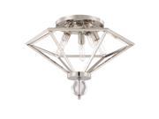 Savoy House Tekoa 5 Light Flush Mount in Polished Nickel