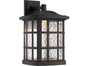 Quoizel Stonington LED Outdoor Wall Lantern in Matte black
